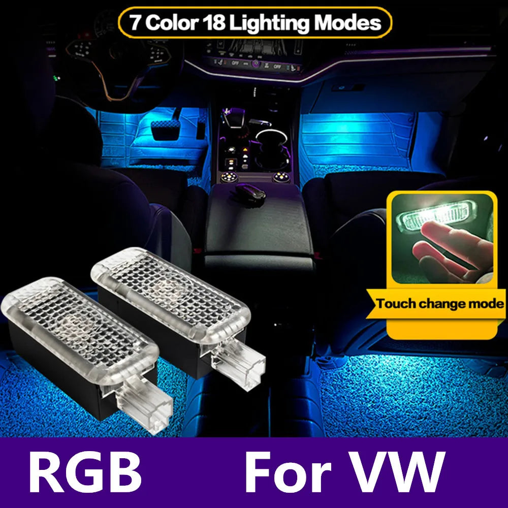 LED Car Interior RGB Footwell Light Atmosphere Lamp Accessor