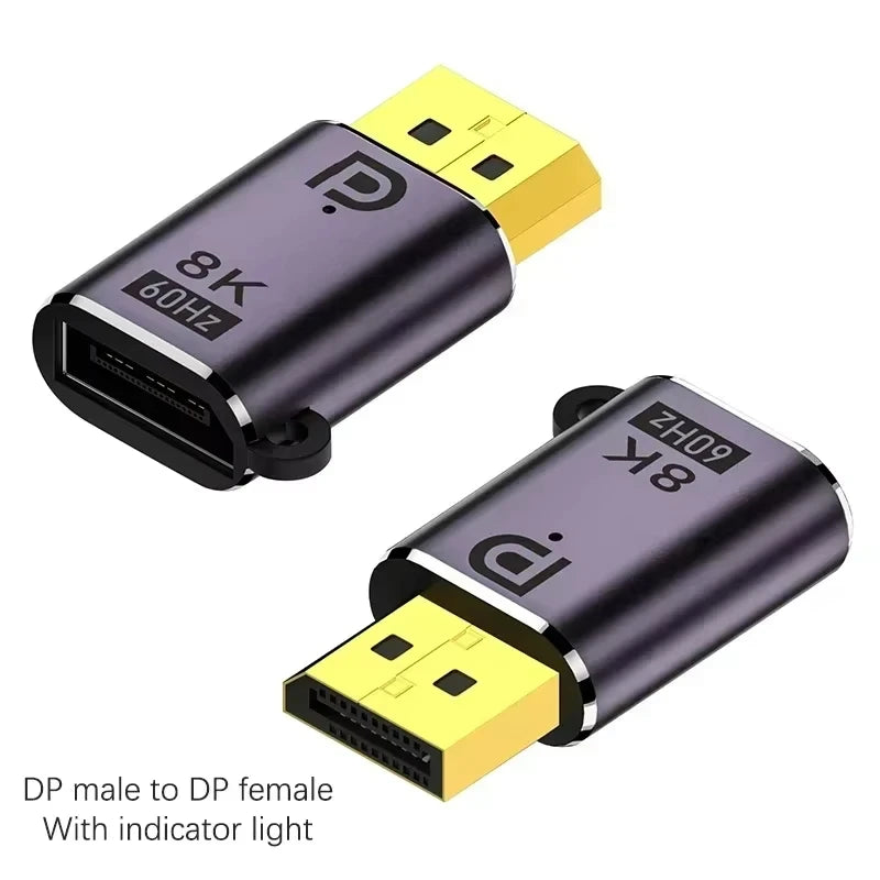 8K Mini DP Displayport 1.4 Adapter Converter 8K 60Hz 4K 144H