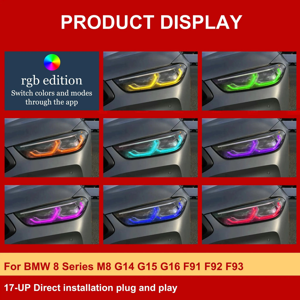 DRL M8 G16 CSL LED Module Daytime Running Lights LED Module Red Blue for BMW G15 G16 F91