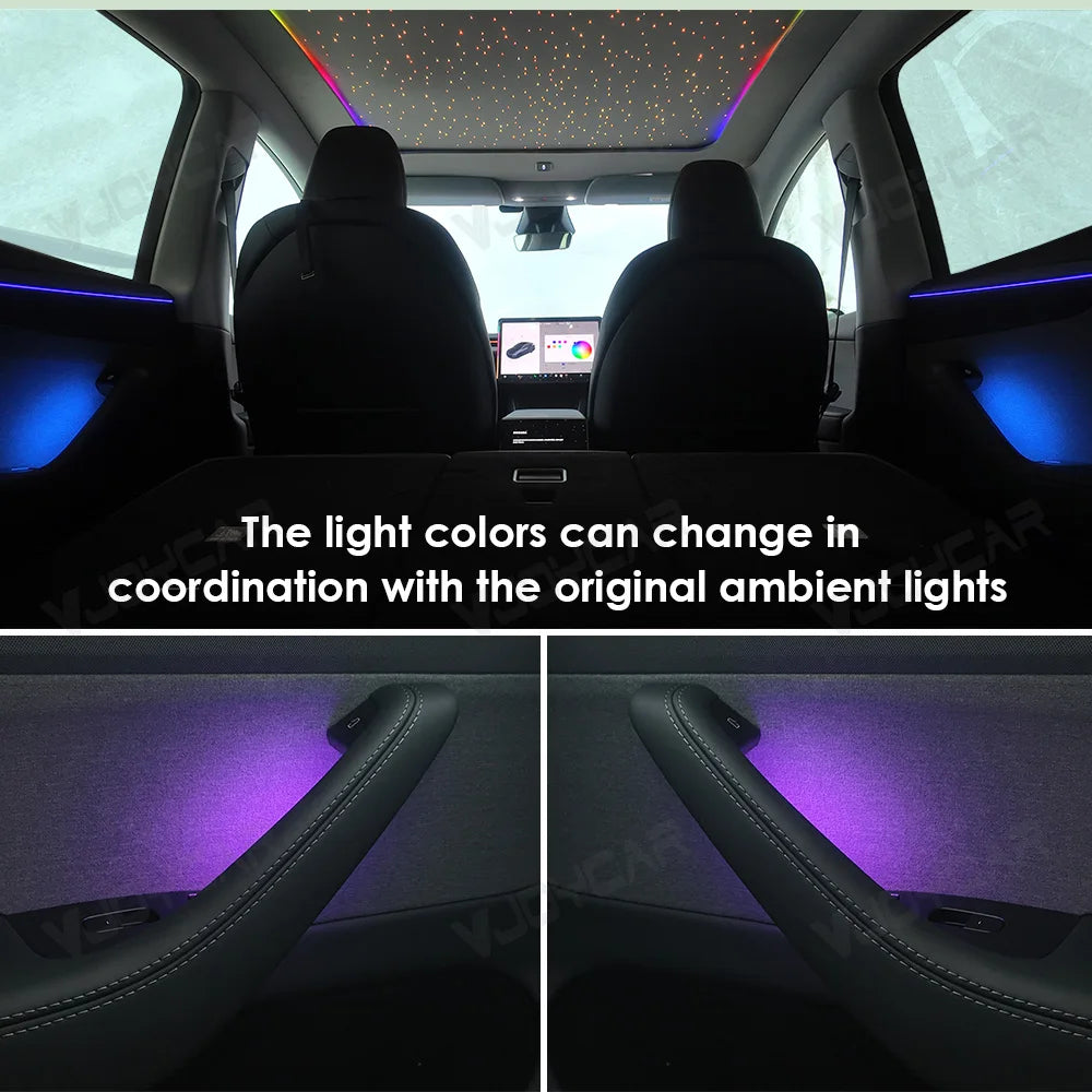 New Model Y Juniper Door Handbar Ambient Light New Model 3 H