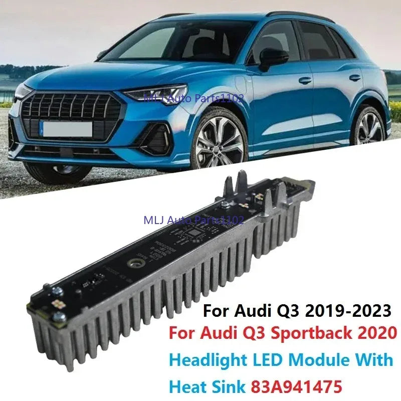 Headlight LED Module With Heat Sink For Q3 Sportback 2019-2023 DRL Daylight Running Lamp Modules Parts for Q3