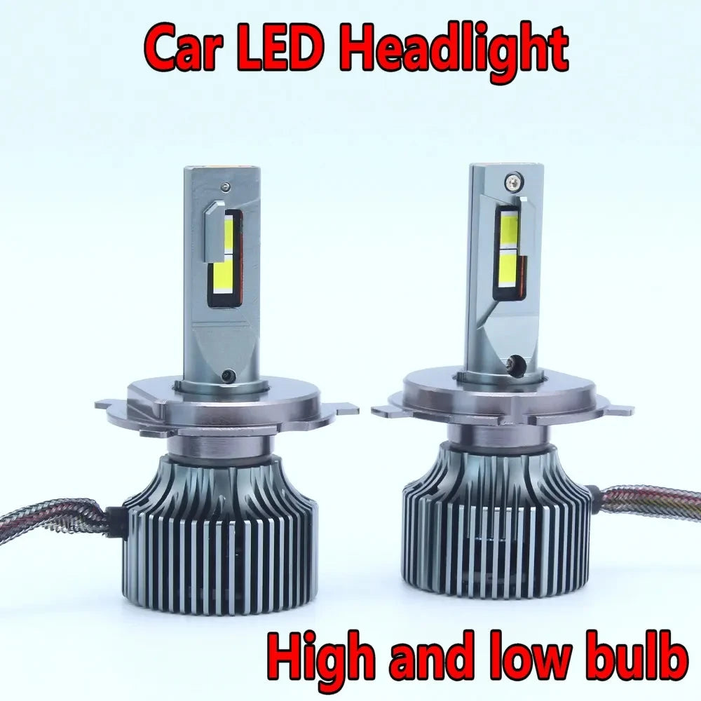 Headlight Bulbs Powerful 20000LM Replaceable Kit Xeon LED Plug&Play 12V H4 Car Headlight Bulb ﻿
