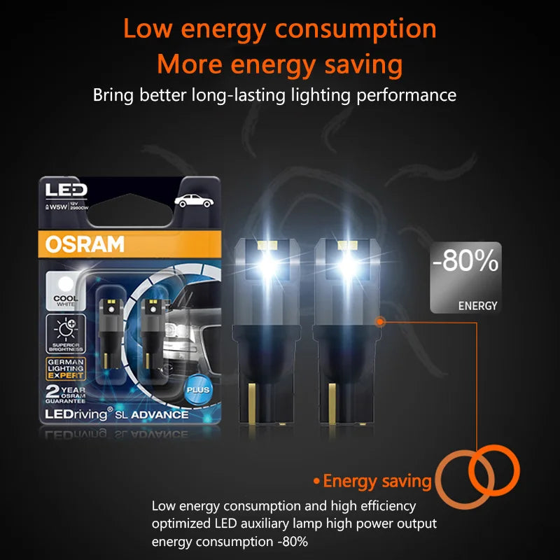 OSRAM LED T10 6000K W5W 194 LEDriving SL Advance 6000K White