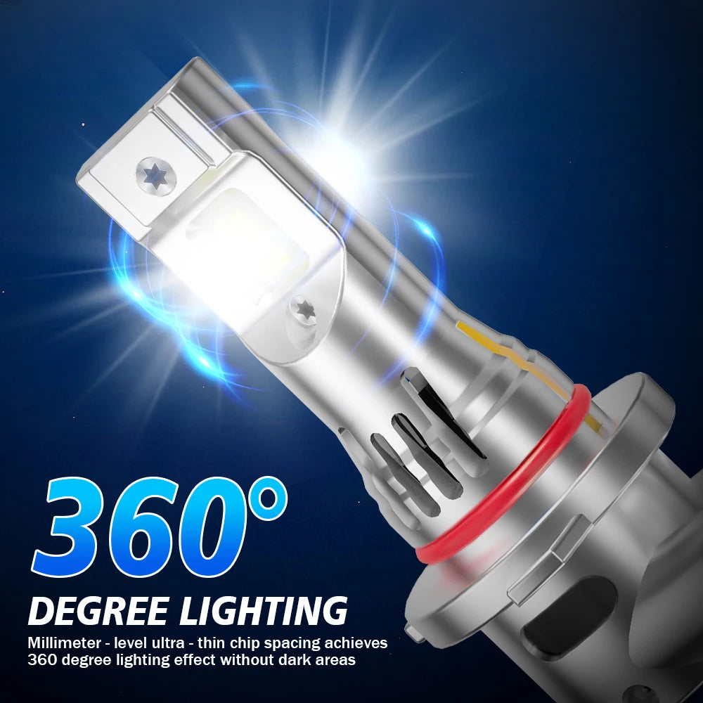 2/4Pcs LED Bulb Car Headlight 9005 H11 Plug and Play 6000K 1
