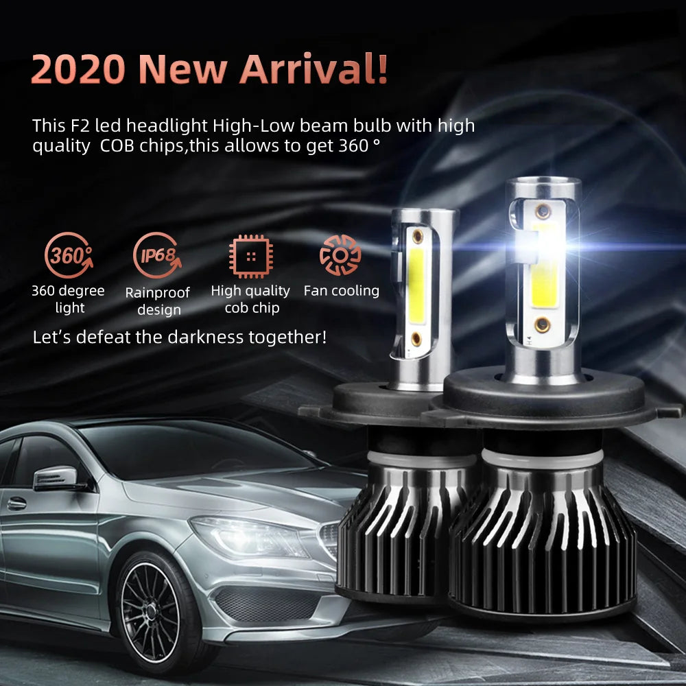 30000LM 200W H1 H7 H11 9005 9006 H4 9004 9007 H13 LED Headli