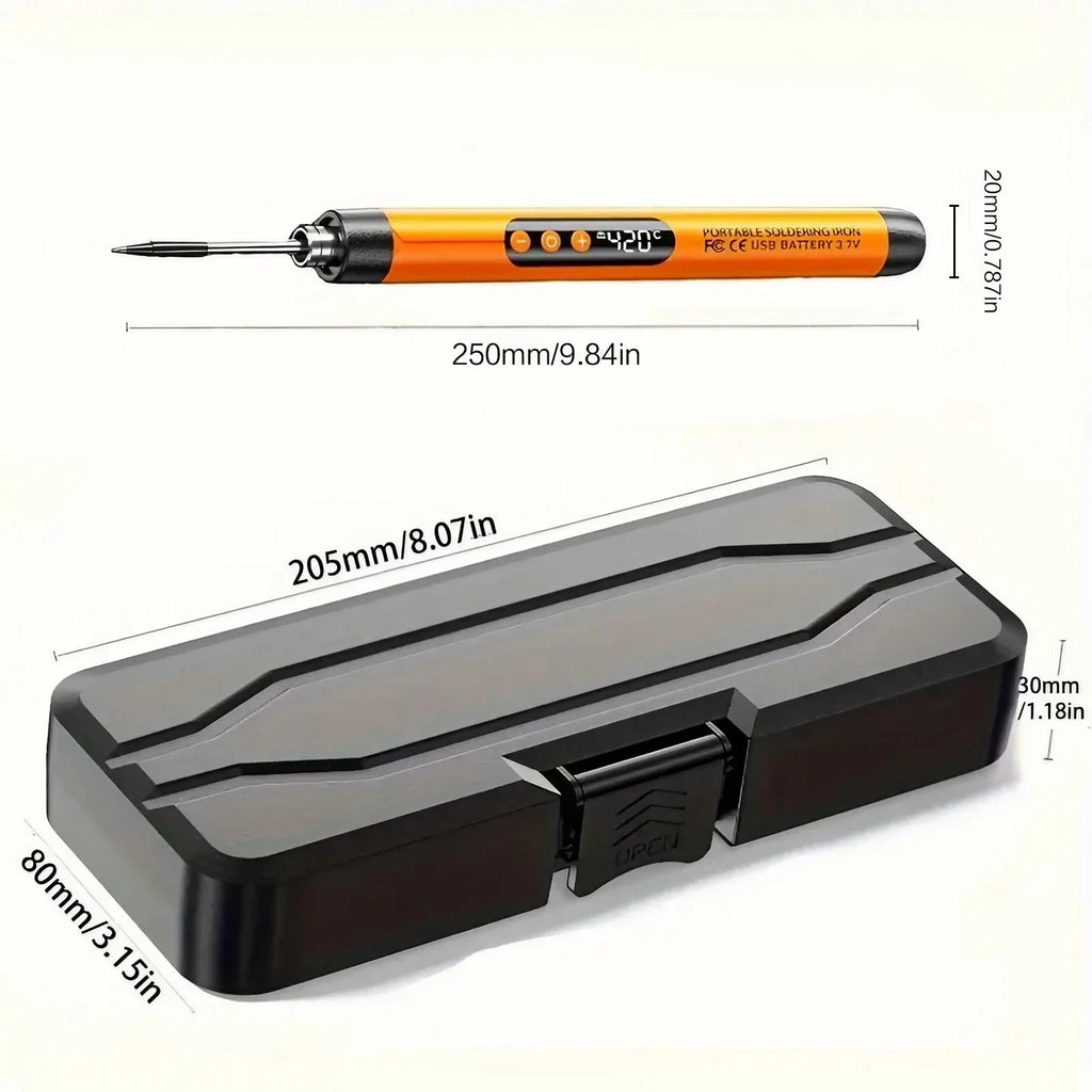 USB Rechargeable Mini Soldering Iron Adjustable Temperature 