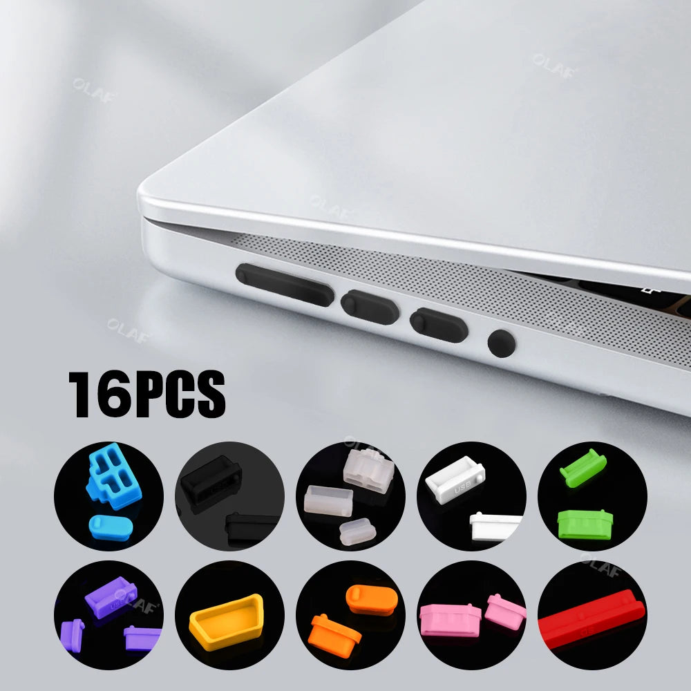 1Sets Universal Notebook Anti Dust Plug 16pcs Laptop Dustpro