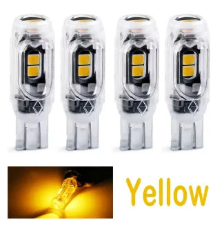 TCYATO2/4/10/20 PCS Flash Strobe T10 W5W LED Bulb12V 2835-5SMD 6500K White Car Interior Dome Map Trunk License Plate Side Lights