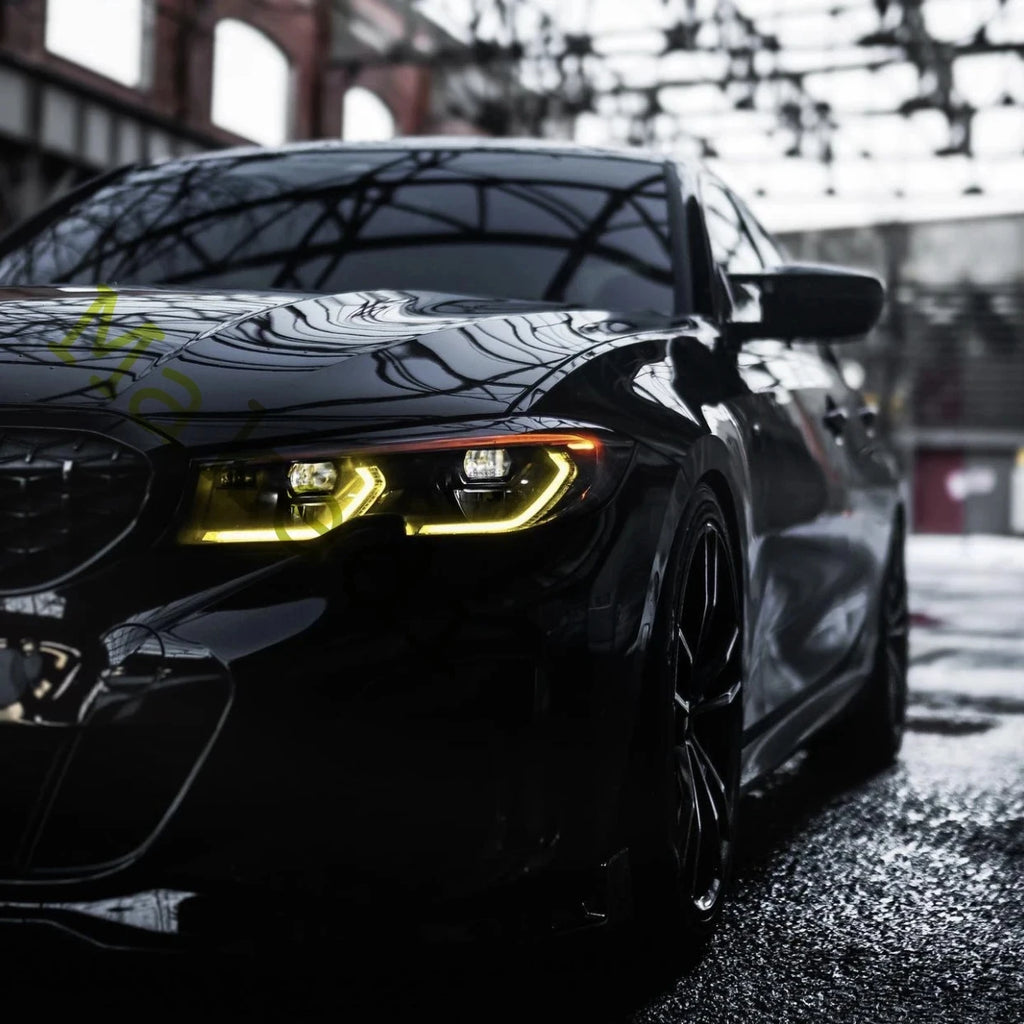 Headlight Yellow Lemon Angel Eyes DRL Boards For 2019 2020 BMW G21 320i 330i M340I Amber Daytime Light for