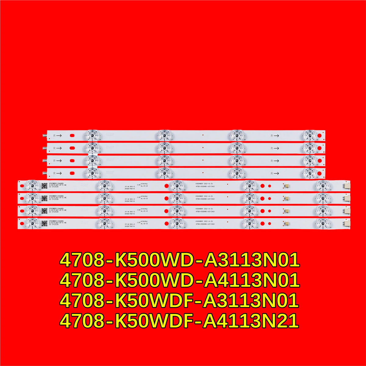 LED Bar Backlight For 4T-C50CEXA 50UK950 50D1UDVB 50DU1000U DS-D5050UQ-A DH-LM50-F400 4708-K500WD-A3113N01