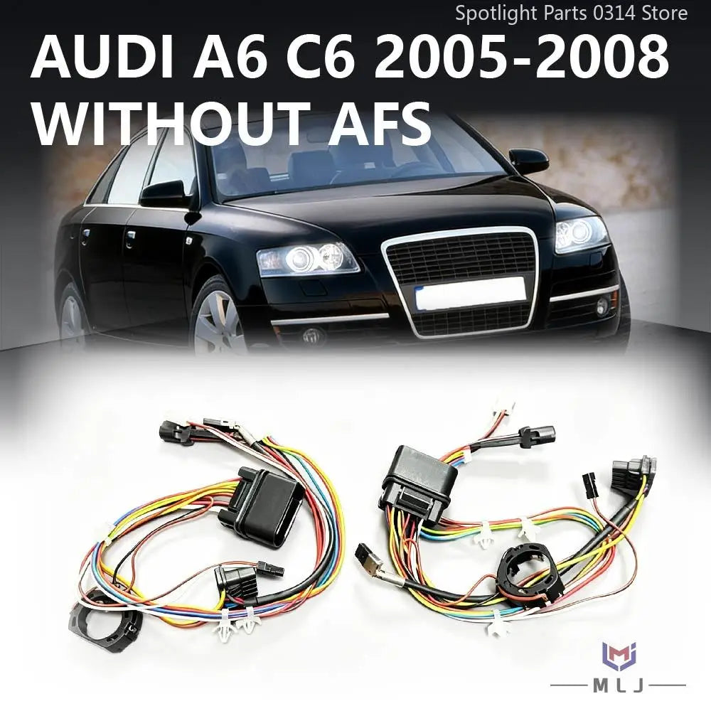 Xenon Headlight Plug Wiring Harness Assembly DRL Internal Wire Harness for Audi C6 A6