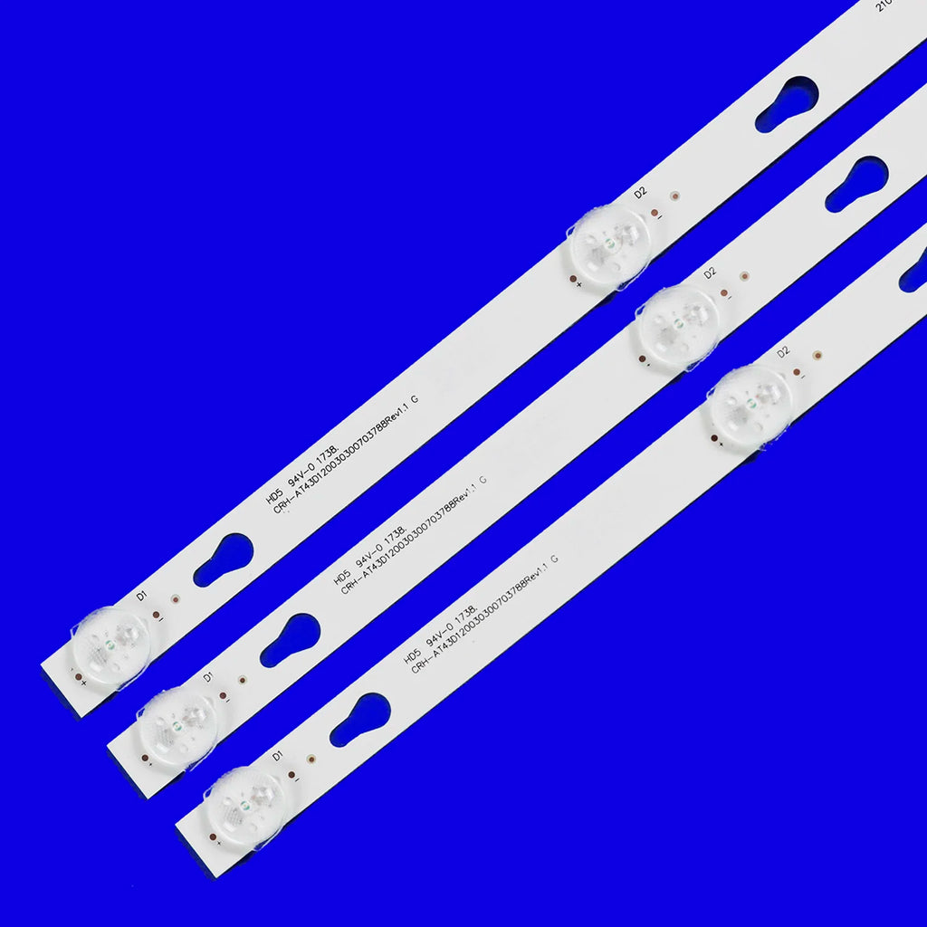 LED Backlight Strip for 3PCS LED Backlight for 43" Kioto Ssm431291 JVC Si43fs Si43us Si43f16 Daewoo