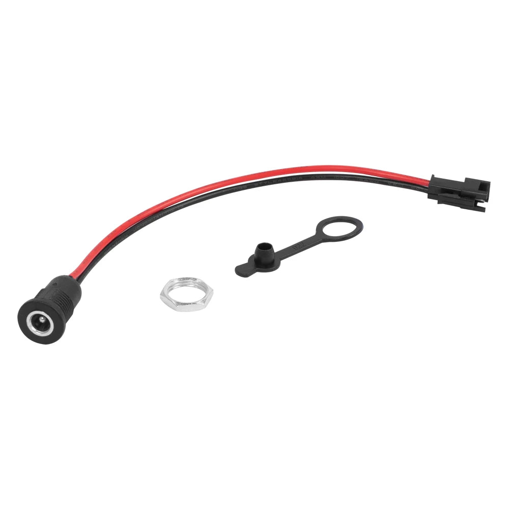 1PC 5.5 x 2.1mm DC Power Jack Socket Female Panel Mount to 2 Pin JST SM Male Plug Connector Cable 5.5 2.1mm For Electric Scooter
