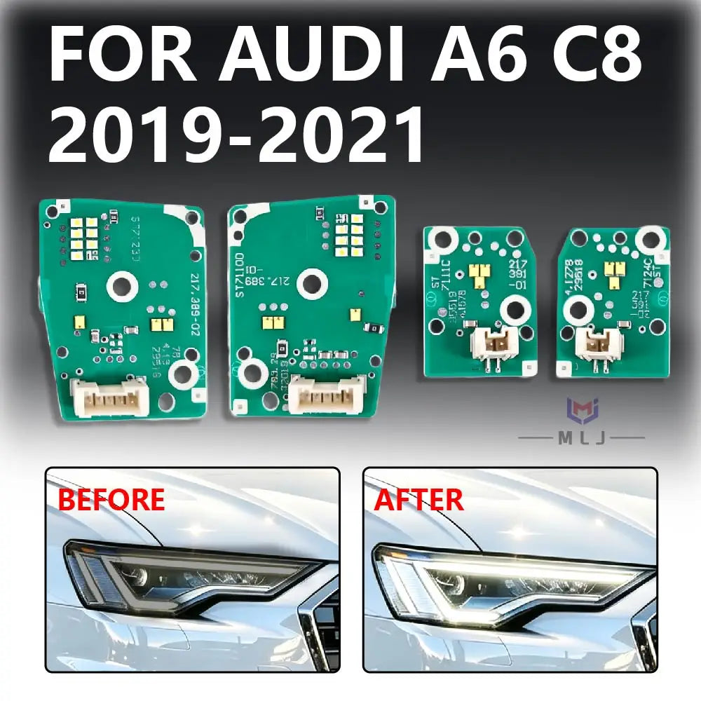 Headlight LED Chip DRL Light Turn Signal Board White DRL Boards Daytime Running Light for Audi C8 A6