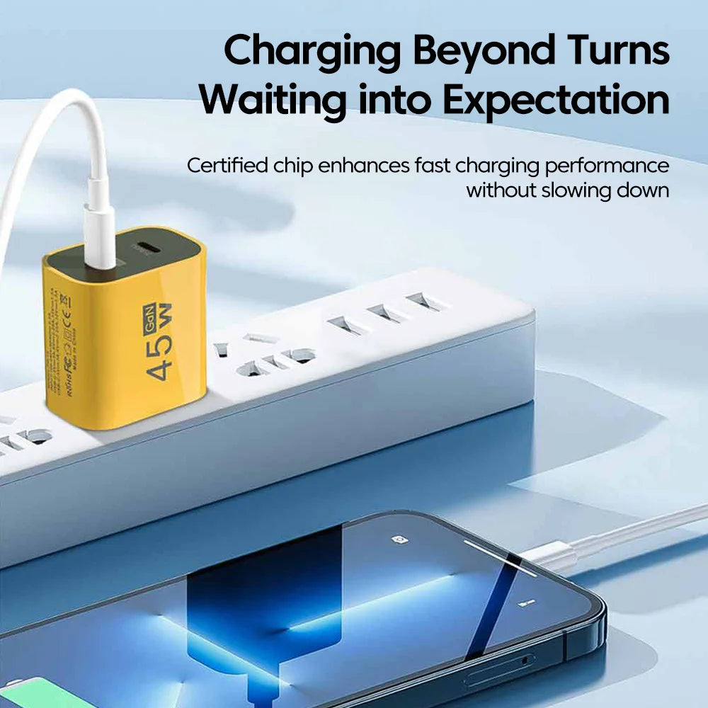 45W USB C Charger Fast Charging Dual Port Mobile Phone Charg