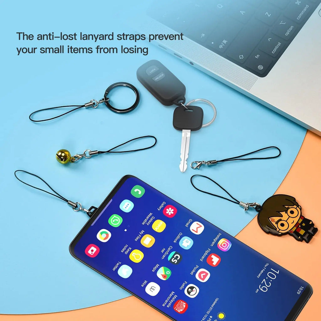 Phone Dust Plug Set USB C Dust Plug Cover Lanyard And Cleani