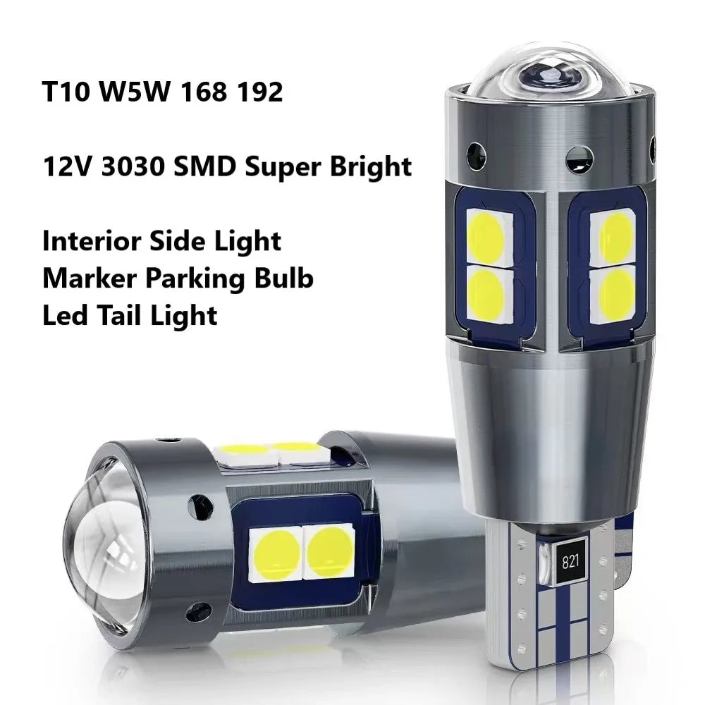 4pcs Car Interior Side Light T10 W5W 168 192 Led Tail Light 