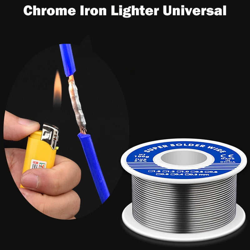 0.8mm Low Melting Point Solder Wire Rosin Core Environmental