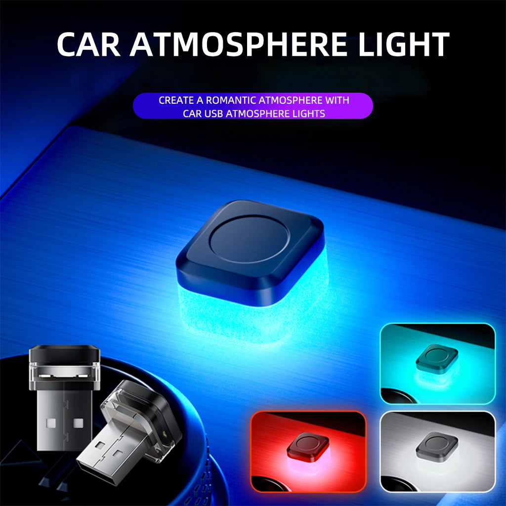 1pcs Mini USB LED Car Light Decoration Atmosphere Lights Uni