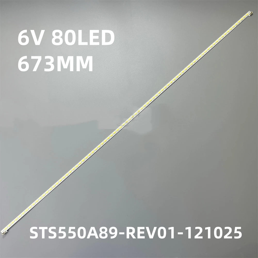 LED Strip for X5525 STS550A89-REV01-121025 LJ64-03691A 80LED 676mm STS550A89 REV01 121025 LJ07 01044B