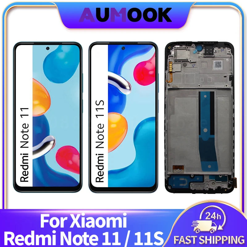 AMOLED LCD Display For Xiaomi Redmi Note 11 11S Touch Screen