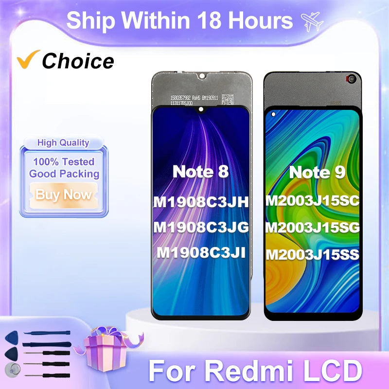 Choice For Xiaomi Redmi Note 9 LCD Display Note 10X Touch Sc