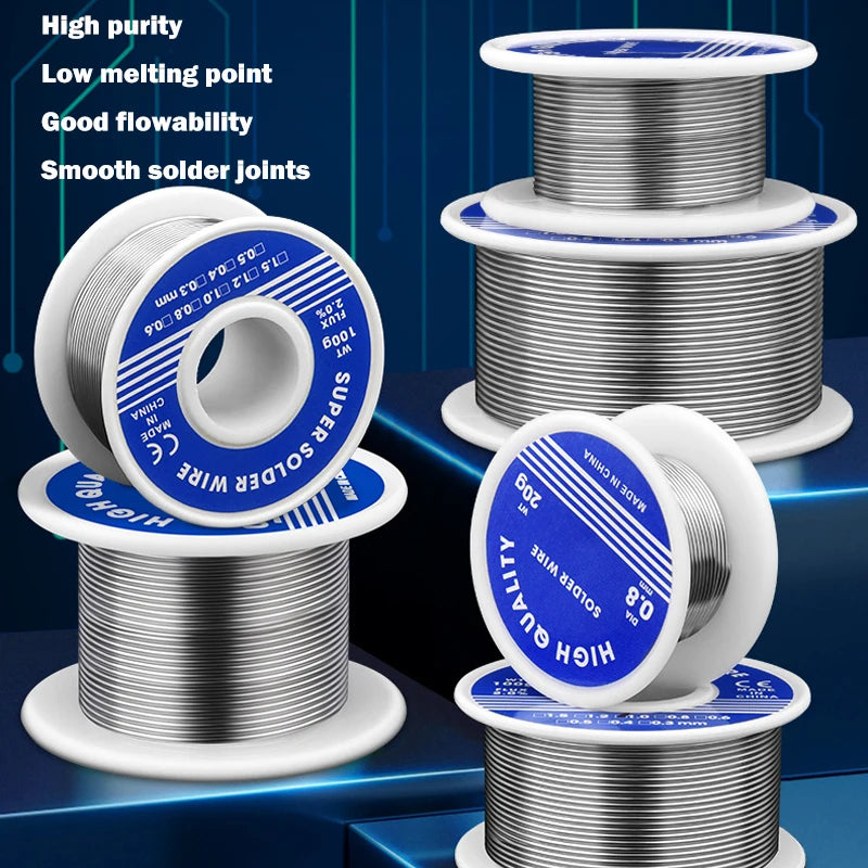 0.8mm Low Melting Point Solder Wire Rosin Core Environmental