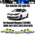 For Renault Megane 3 III MK3 2009 2010 2011 2012 2013 2014 2015 LED Interior Map Dome Door Light for Renault