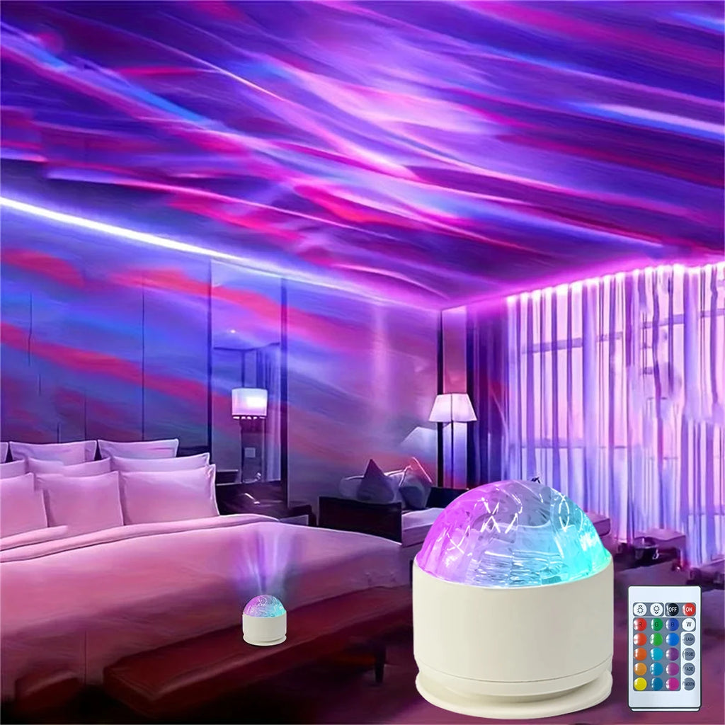 Northern Aurora/Water Ripple Projector Lamp LED Night Light 
