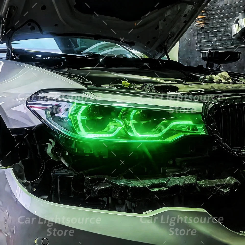 DRL LED Module Yellow Angel Eyes For BMW 5 Series G30 G31 17-20 Adaptive Headlight Daytime Running Lights