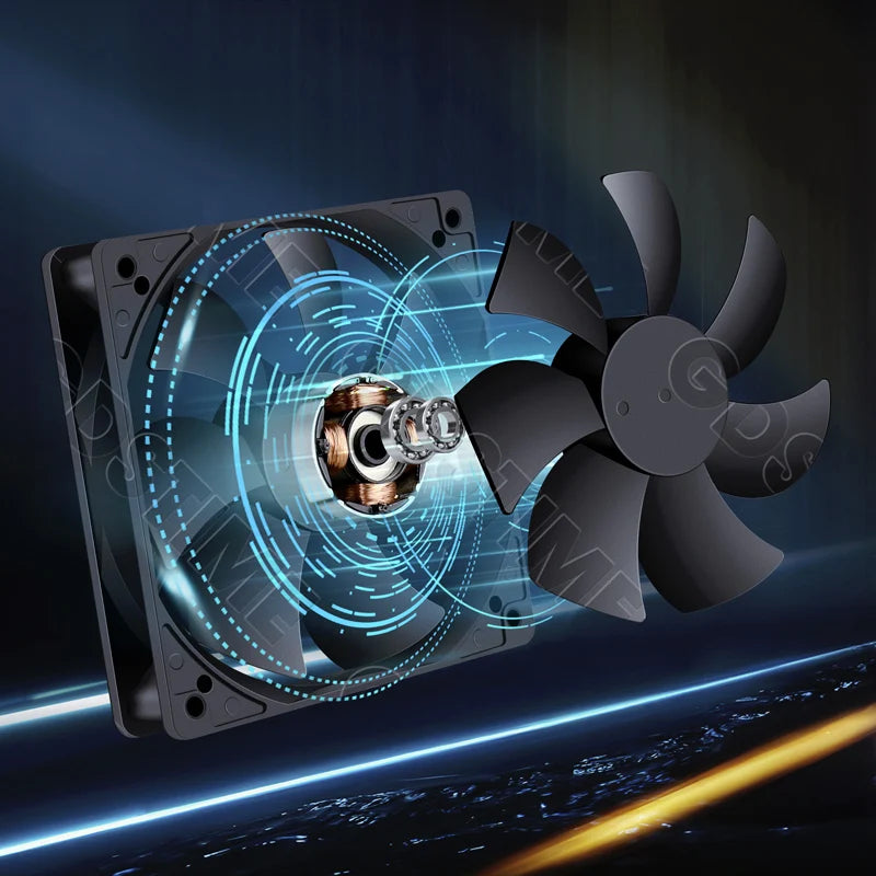 GDSTIME 120mm Fan 24V PC Case Fan 120MM 25MM Dual Ball Cooli