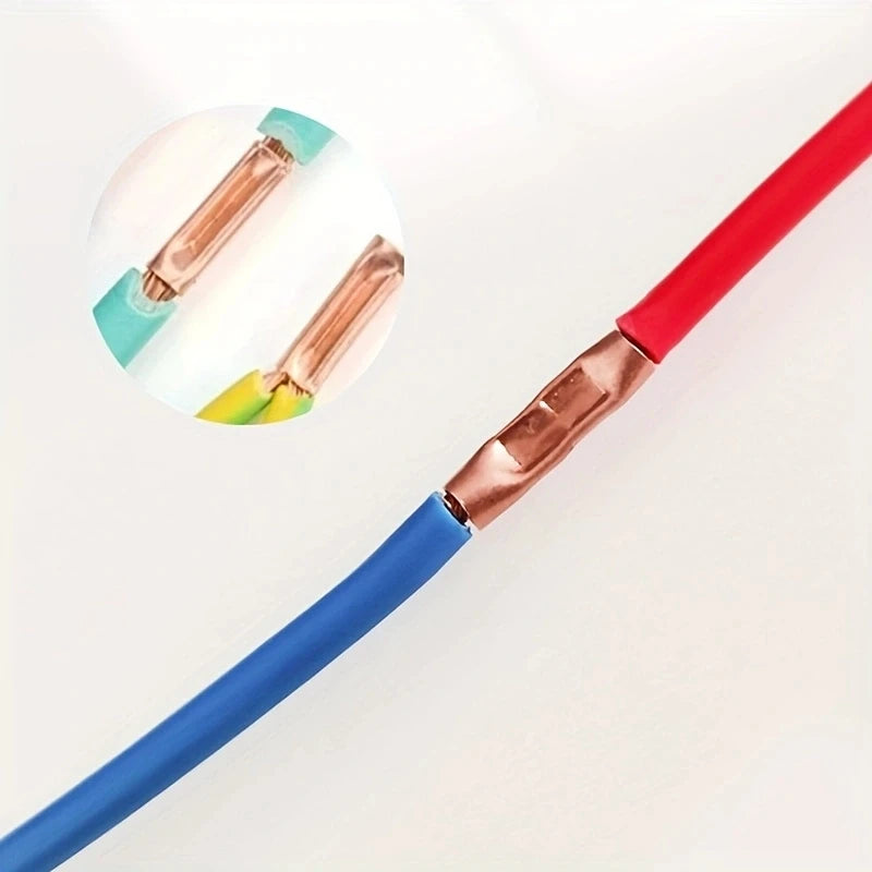100Pcs Copper Ring Terminal Wire Crimp Connector Bare Cable 