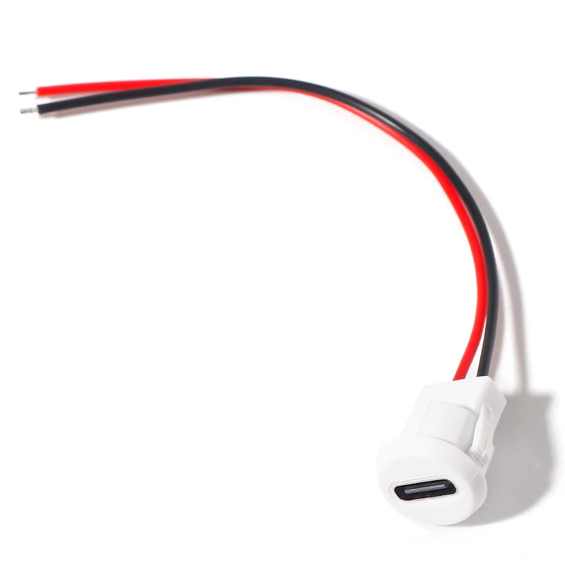 1-10pcs Type-C Female 2 Pin USB Type C Connector Female Sock