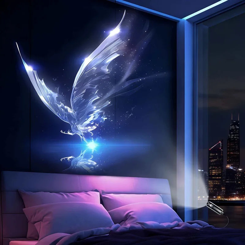 USB Projector Light Whale Jellyfish Butterfly Night Light LE