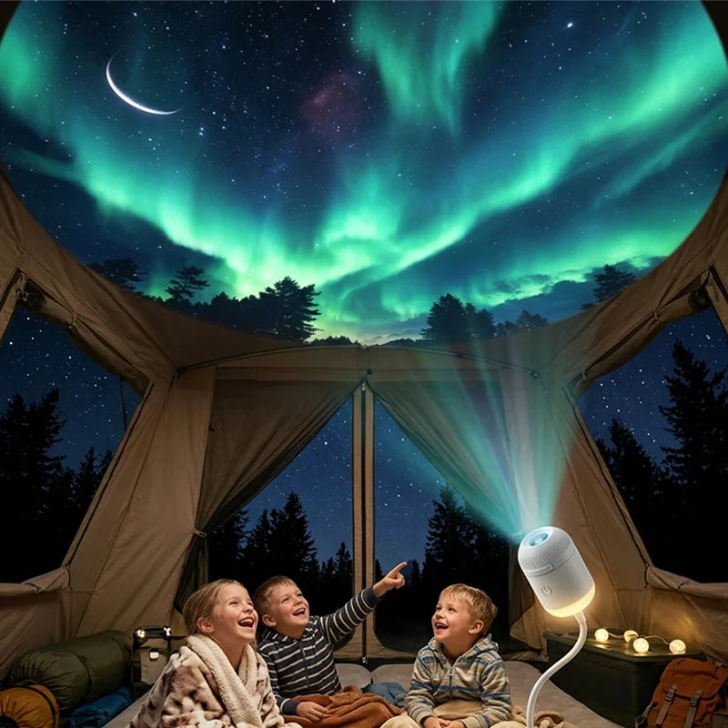 2026 Mini Star Projector Decor for Bedroom 2 in 1 Galaxy Shi