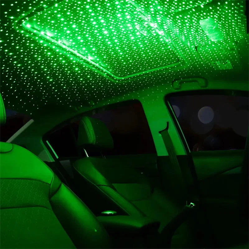 Mini Car LED Star Night Light Projector USB Power Saving Gal