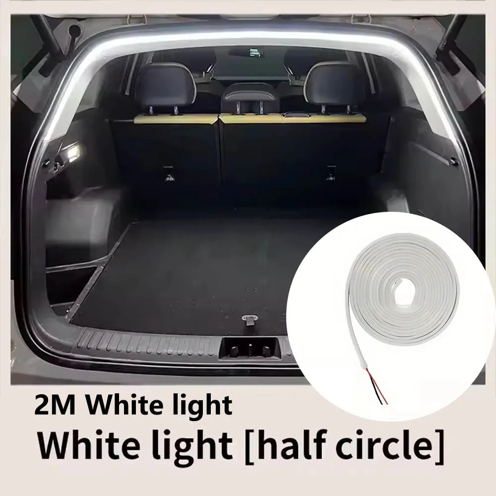Car High Brightness Trunk Lighting Ambient Light Interior Decoration LED Wiring Free Automatic Sensing Tailgate Light Strip Gift
