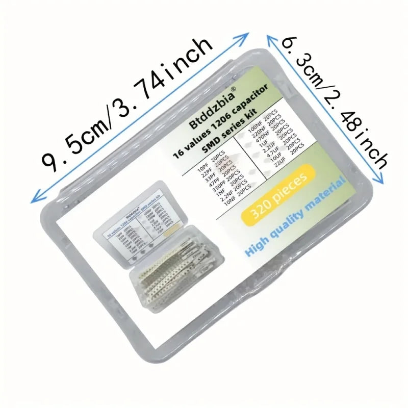 (Industrial SMD Capacitor Components)320pcs 1206 SMD Capacit