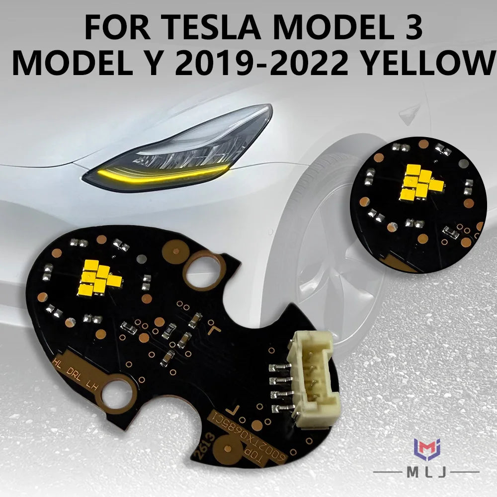 Angel Eyes LED DRL Light Source Chips Boards Daytime Running Light Replacement Parts Fit Tesla Model 3 Model