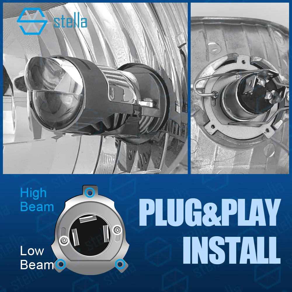 Stella 1 Set 3rd Generation H4/9003/HB2 Double Mini Lens LED