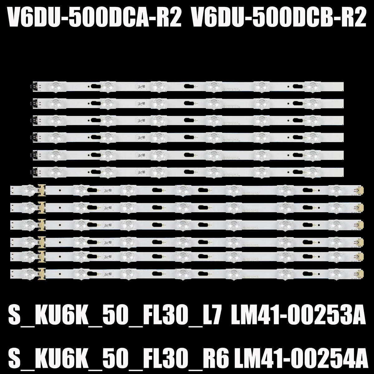 LED Backlight Strip for UE50KU700 UE50HU6000K UN50MU6100 UE50MU6120 UE50KU6072 UE50KU6079 UE50KU6000