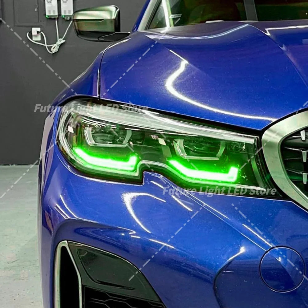 DRL Boards Angel Eyes Yellow Blue Red For 2019-2022 BMW 3 Series G20 G21 LED Headlight Daytime Running Light