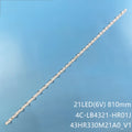 LED Backlight Strip for 21 LED(6V) LED Backlight Strip for TCL 43RS520 43R5500 43S435 43F9F 43F8 21*1