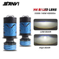 SANVI 2PCS Hyperboloid Mini H4 Bi LED Projector Lens Auto He
