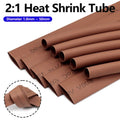2/5M Brown 2 1 Heat Shrink Tube Diameter 1mm 50mm Wire Repai