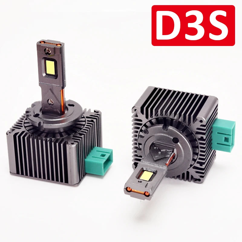 2Pcs Headlight D1S D2S D3S LED Bulbs 80W D1 D2 D3 Headlamp 6