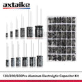 120/200/500Pcs 16V 25V 50V 0.1uF - 1000uF Aluminum Electroly