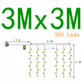 Led Icicle Curtain String Lights Fairy Christmas Lights Garland For Christmas New Year Wedding Home Room Patio Party Decoration