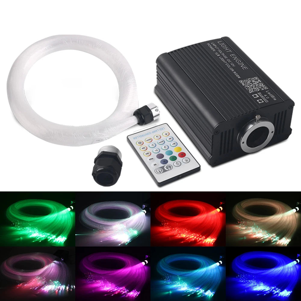 16W Starry Sky Twinkle Car Star Ceiling Light Fiber Optic Li