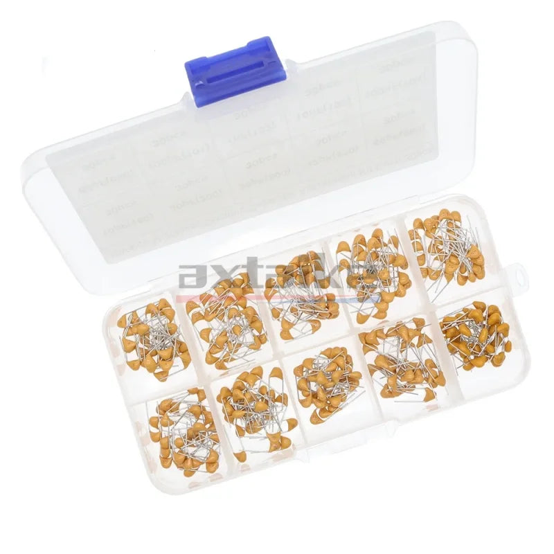 180/300/480/500PCS Monolithic Ceramic Capacitor Kits 10pF - 